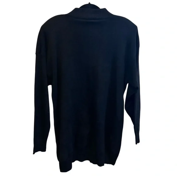 Vintage Aftershock Military Inspired Black Cotton Sweater Size M - Picture 2 of 7